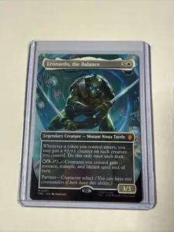 MTG Leonardo, the Balance (Borderless) Teenage Mutant Ninja Turtles - Regular - Image 1