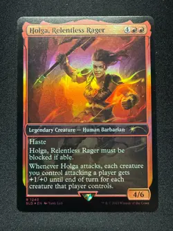 Holga, Relentless Rager - Foil - NM - Secret Lair MtG - Image 1