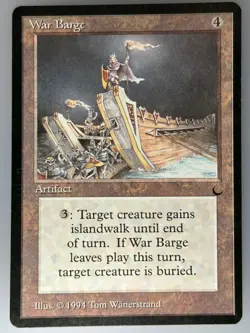 MTG War Barge The Dark (DRK) U NM Magic - Image 1