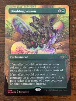 MtG - Doubling Season - 350 - Double Masters - Enchantment - Foil - Borderless - Image 1