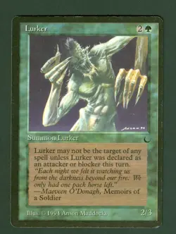 LURKER rare THE DARK Magic the Gathering Light play - Image 1