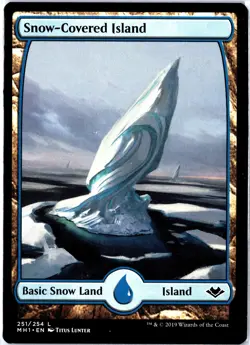 MAGIC TG: Modern Horizons #251 Snow-Covered Island Land .M2A - Image 1