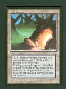 SAFE HEAVEN rare THE DARK Magic the Gathering Unplayed NM-Light play - Image 1