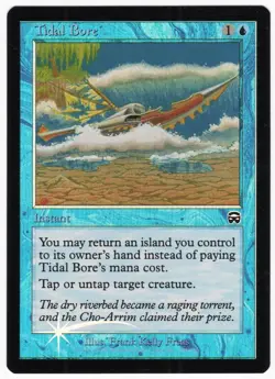 TlDAL Bore 1999 Mercadian Masques FOIL Blue Common Instant MTG NM AZ3 - Image 1