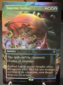 Supreme Verdict (Borderless) Commander: Teenage Mutant Ninja Turtles Foil - Image 1