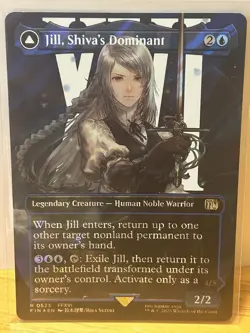 Jill, Shiva's Dominan (Borderless Surge Foil) - Final Fantasy FIN MTG 0523 - Image 1