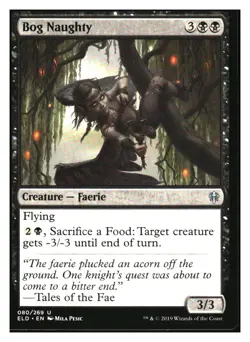 Bog Naughty Throne of Eldraine MTG - NM+ - Image 1