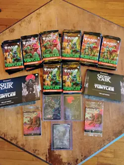 TMNT MTG Bundle - 24 Play Boosters, 2 Ronin Secret Lairs, and Japanese Showcase - Image 1
