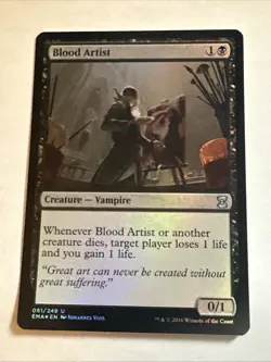 Blood Artist Foil X1 Eternal Masters NM Condition See Front/back Pics - Image 1