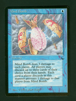 MIND BOMB rare THE DARK Magic the Gathering Unplayed Near mint - Image 1