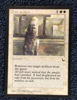 DUST TO DUST common THE DARK Magic the Gathering Unplayed Near mint - Image 3