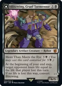 Blitzwing Cruel Tormentor / Adaptive Assailant Foil MTG NM - Image 1