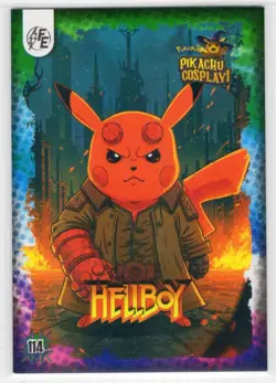 POKEMON PIKACHU COSPLAY - HELLBOY #114 * GALAXY HOLO - Image 1