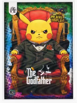 POKEMON PIKACHU COSPLAY - THE GOD FATHER #162 * WAVE HOLO - Image 1
