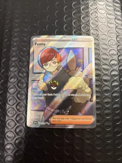 Penny 239/198 Scarlet & Violet Base Set Full Art Ultra Rare Holo Pokemon Card - Image 1