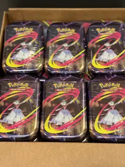 LOT OF 10 - Pokemon Mega Heroes Mini Tin – Mega Gardevoir Artwork Factory Sealed - Image 1