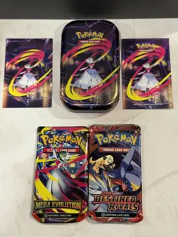 LOT OF 10 - Pokemon Mega Heroes Mini Tin – Mega Gardevoir Artwork Factory Sealed - Image 4