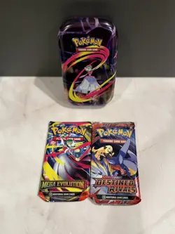 LOT OF 10 - Pokemon Mega Heroes Mini Tin – Mega Gardevoir Artwork Factory Sealed - Image 5
