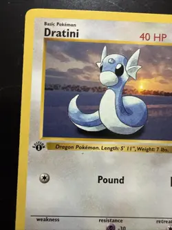 Base Set Pokemon TCG Dratini - 1st Edition Shadowless - Image 2