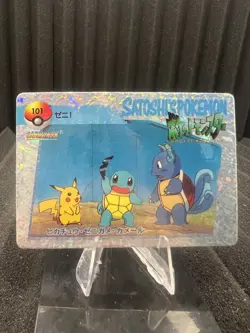 Pokemon Vintage Pocket Monsters Vending HOLO Prism Sticker 1999 Nintendo Japan - Image 1