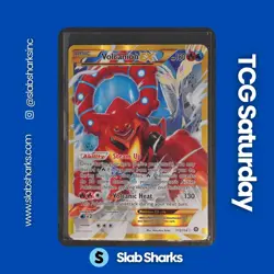 2016 POKEMON XY STEAM SIEGE #115/114 VOLCANION EX SECRET RARE - Image 1