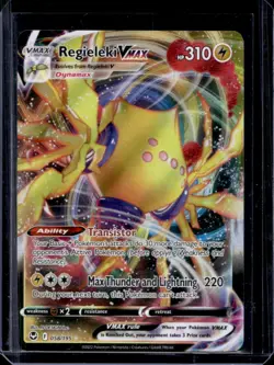 2022 Pokemon SWSH Silver Tempest Regieleki VM Holo #058/195 - Image 1