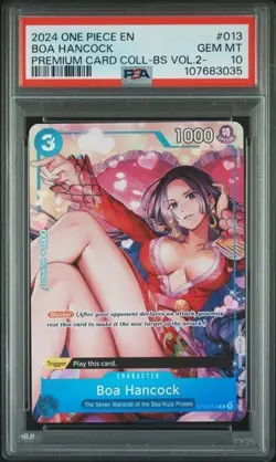 Boa Hancock Premium Card Collection Best Vol. 2 ST03-013 One Piece PSA 10 Gem Mt - Image 1