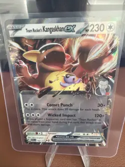 Team Rocket's Kangaskhan ex 162/217 Double Rare Holo Pokemon Ascended Heroes NM - Image 1