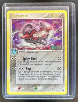 2005 Pokemon EX Unseen Forces Forretress Reverse Holo #6/115 - Image 1