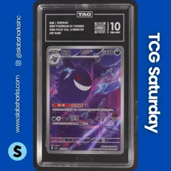 2025 POKEMON SV CHINESE GEM PACK VOL.3 #0307/07 GENGAR ART RARE TAG 10 - Image 1