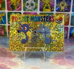 Pokemon Holo Seadra Evolution Vintage Pocket Monsters Prism Sticker 1998 - Image 2