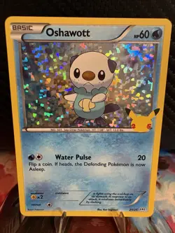 Pokemon TCG Oshawott 21/25 Holo McDonald’s 25th Anniversary Promo NM/Mint - Image 1