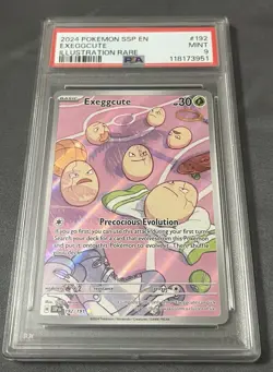Exeggcute 192/191 PSA 9 Illustration Rare 2024 Pokemon Surging Sparks - Image 1