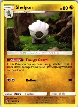 Shelgon 43/70 Dragon Majesty Pokemon NM Normal - Image 1