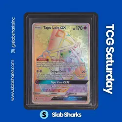 2017 POKEMON SUN & MOON GUARDIANS RISING #155/145 TAPU LELE GX SECRET RARE - Image 1