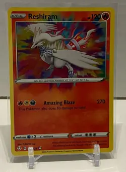 Pokemon - Sword & Shield Shining Fates - Reshiram 017/072 Amazing Rare NM - Image 1