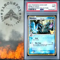 2021 Mimikyu SWSH136 Pokemon Celebrations Promo 25th PSA Mint 9 Mint Pokemon - Image 1