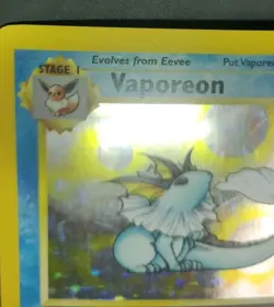 Rare, Holographic Pokemon Jungle Set Vaporeon 12/64 (Unlimited, English) - Image 4