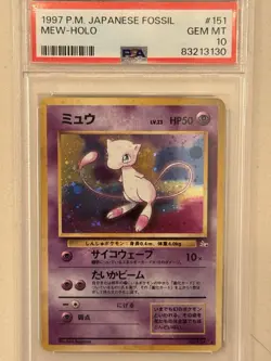 1997 Pokemon Mew Japanese PSA 10 Holo - Image 2