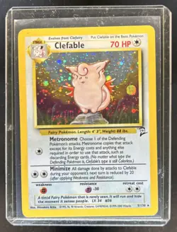 2000 Pokemon Set 2 Clefable Holo #5/130 - Image 1