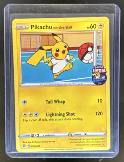 2020 Pokemon Futsal Promos Pikachu on the Ball #001/005 - Image 1