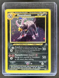 2001 Pokemon Neo Discovery Houndoom Holo #4/75 - Image 1