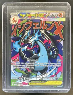 2025 Pokemon MEP Black Star Promos Mega Charizard X ex #023 - Image 1