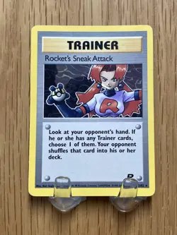 Pokemon TCG Team Rocket Trainer Rocket's Sneak Attack Rare 72/82 Wotc - Image 1