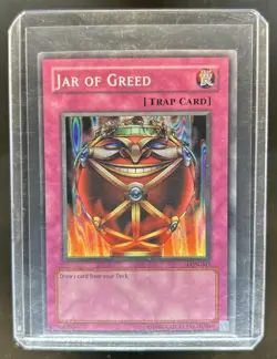 2003 Yu-Gi-Oh! Labyrinth of Nightmare Jar Greed #LON-047 - Image 1
