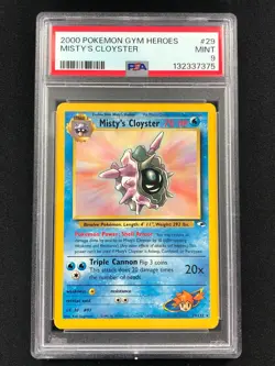 Pokemon 2000 Misty's Cloyster 29/132 PSA 9 - Image 1