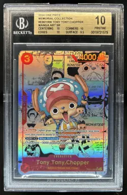 2024 One Piece Memorial Tony Tony.Chopper Super Rare Manga Art #EB01-006 BGS 10 - Image 1