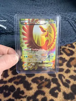 Pokemon TCG Ho-Oh EX Full Art Ultra Holo Rare Card 121/122 XY Breakpoint - Image 1