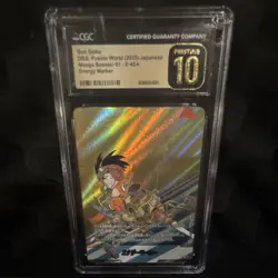 Bandai Dragon Ball Super Son Goku E-45* Energy Marker Foil CGC 10 Japanese Card - Image 1