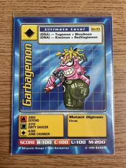 Digimon Garbagemon Bo-93 Bandai 1999 NM Card - Image 3